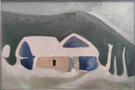 ,,Pod prinou,, rormer obrazu s rámom 61x40 cm