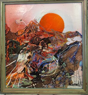 rozmer obrazu s rámom 29,5X31,5 cm
