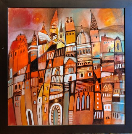 rozmer obrazu s rámom 56x56 cm