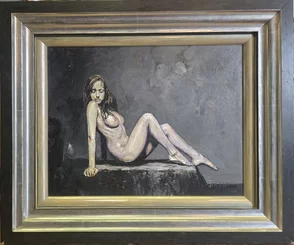 “Akt“ Rozmer obrazu spolu s rámom 52x42 cm