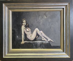 “Akt“ Rozmer obrazu spolu s rámom 52x42 cm