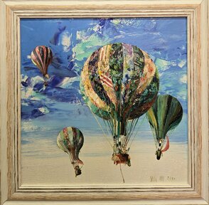 “Balóny“ Rozmer obrázku spolu s rámom 35,5x35,5 cm