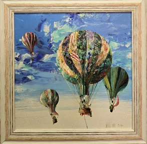 “Balóny“ Rozmer obrázku spolu s rámom 35,5x35,5 cm
