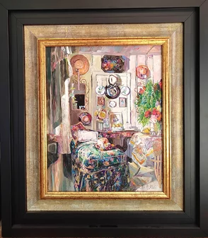 “Interiér“ rozmer obrazu s rámom 55x65 cm