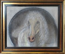 ,,Kôň“ rormer obrazu s rámom 76x92 cm