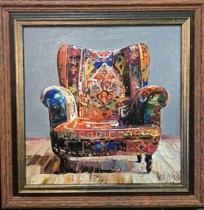 “Kreslo“ Rozmer obrazu spolu s rámom 41x41cm