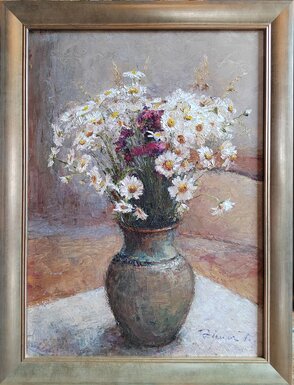 ,,Kytica,, rozmer obrazu s rámom 48x63 cm