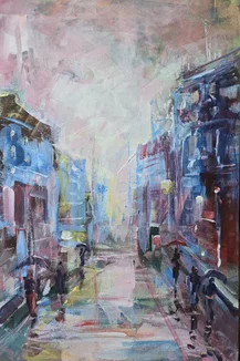 ,,Mesto“ Rozmer obrazu bez rámu 40x60cm