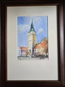 ,,TRNAVA,, Rozmer obrazu spolu s rámom 28x38cm