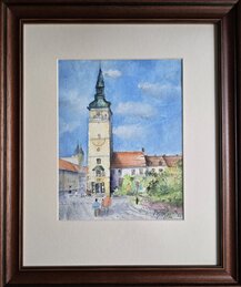 ,,TRNAVA,, Rozmer obrazu spolu s rámom 33x39cm