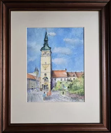 ,,TRNAVA,, Rozmer obrazu spolu s rámom 33x39cm