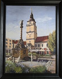 ,,TRNAVA,, Rozmer obrazu spolu s rámom 36x46 cm