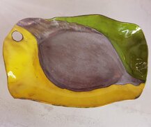 glazovaná keramická misa