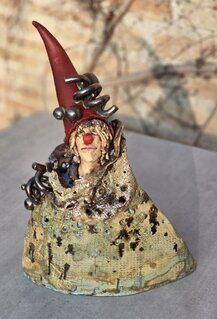 Klaun - plastika - výška 32cm