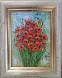 Rormer obrazu spolu s rámom cca 21x25 cm