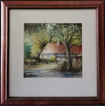 rozmer obrazu s rámom 36X36 cm