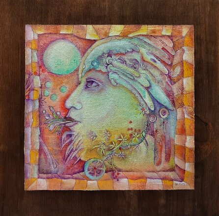 rozmer obrazu s rámom 40,5x39,5 cm
