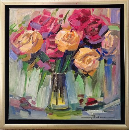 rozmer obrazu s rámom 40x40 cm