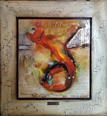rozmer obrazu s rámom 48x51 cm