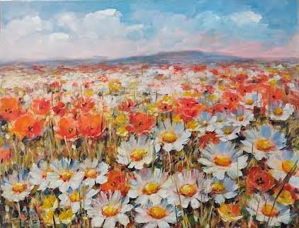 rozmer obrazu s rámom 90x70 cm