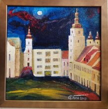 rozmer obrazu s rámom je 22 x 22cm