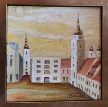 rozmer obrazu s rámom je 22 x 22cm