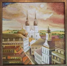 rozmer obrazu s rámom je 42 x 42 cm