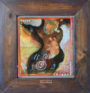 Rozmer obrazu spolu s rámom 36x38 cm